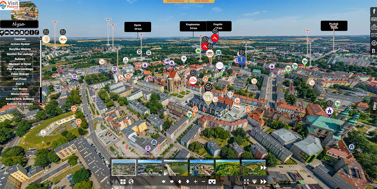Nysa – wirtualny spacer premium Wirtualny spacer po Nysie